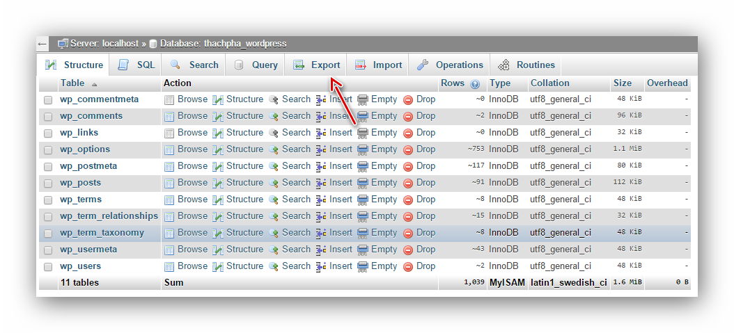 Cách backup thủ công website WordPress trên host