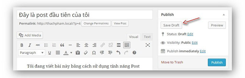 cách đăng bài viết lên website