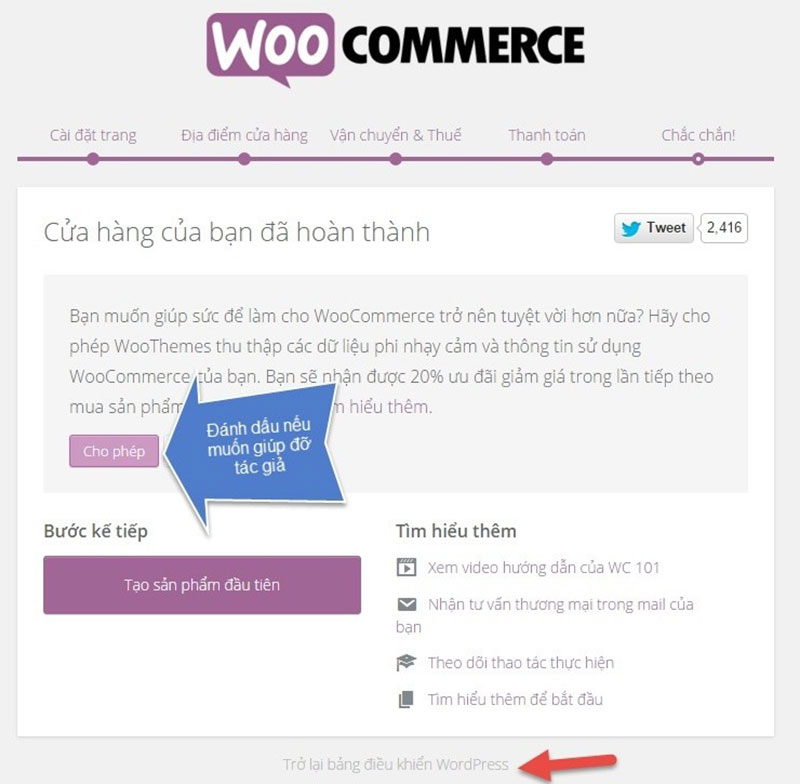 thiết lập thuộc tính cho woocommerce