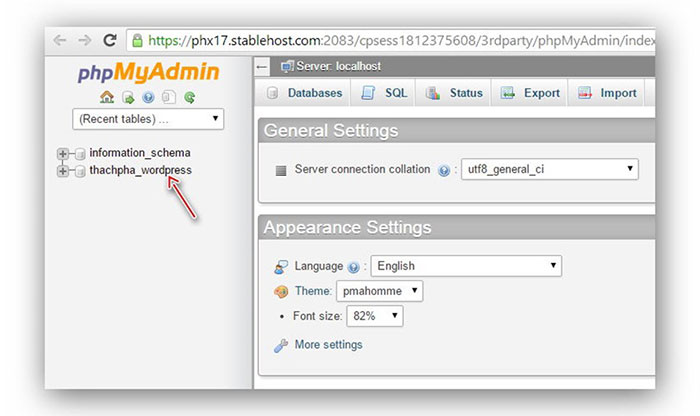 chuyển dữ liệu từ localhost lên host