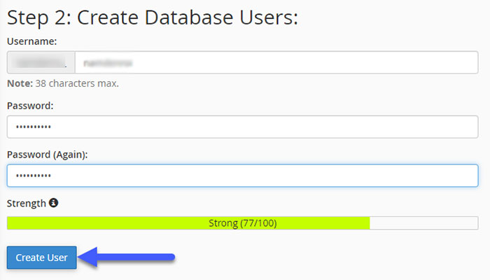 tạo database trên cpanel hosting