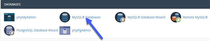 tạo database trên cpanel hosting