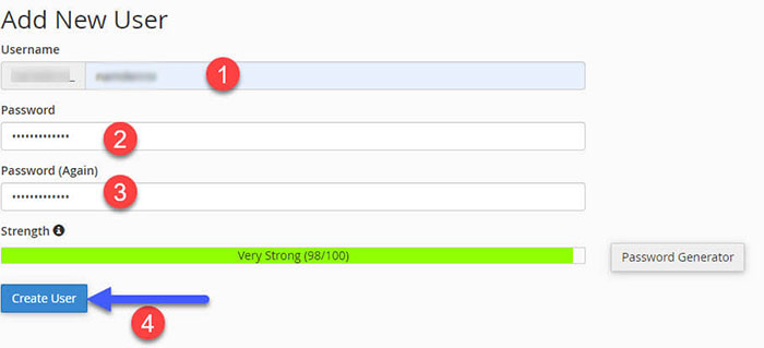 tạo database trên cpanel hosting