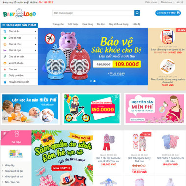 Theme wordpress flatsome Baby Shop