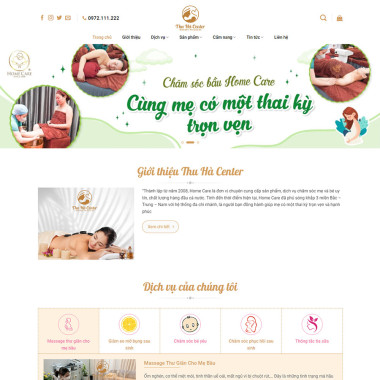 Theme wordpress flatsome dịch vụ BabyCare