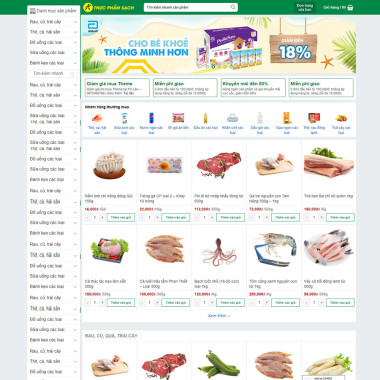 Theme wordpress flatsome bách hóa xanh cao cấp