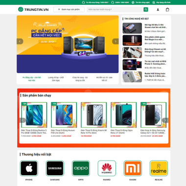 Theme wordpress flatsome bán điện thoại 03