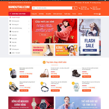 Theme wordpress flatsome bán hàng đẹp