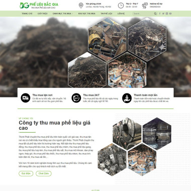 Theme wordpress flatsome cơ sở bán phế liệu