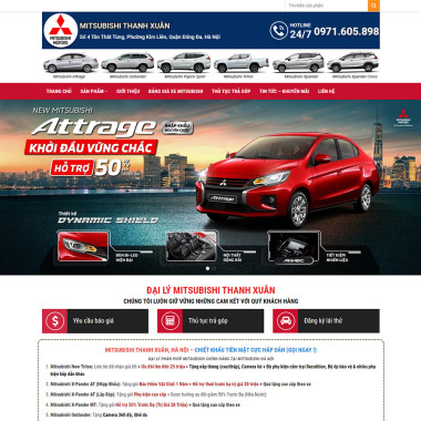 Theme wordpress flatsome bán xe