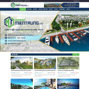 Theme wordpress flatsome bất động sản nhadatmientrung.vn