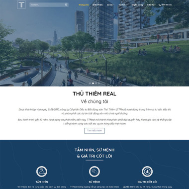 Theme wordpress flatsome bất động sản Thủ Thiêm Real