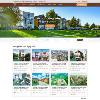 Theme wordpress flatsome bất động sản Tuấn Nhàn