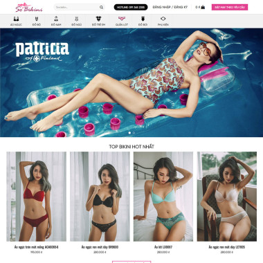 Theme wordpress flatsome bán bikini