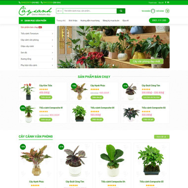 Theme wordpress flatsome cây xanh 01
