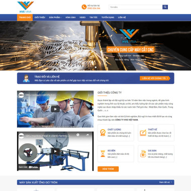 Theme wordpress flatsome cơ khí 01