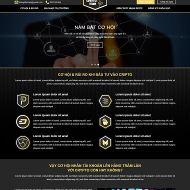 Theme wordpress flatsome landing page tiền ảo