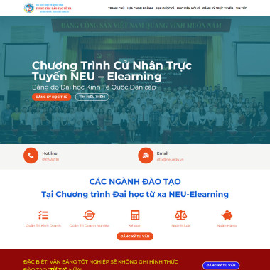 Theme wordpress flatsome trung tâm đào tạo