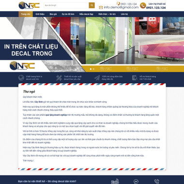 Theme wordpress flatsome bán decal