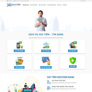 Theme wordpress flatsome dịch vụ tài chính 01
