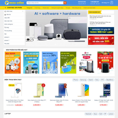 Theme wordpress flatsome điện máy xanh