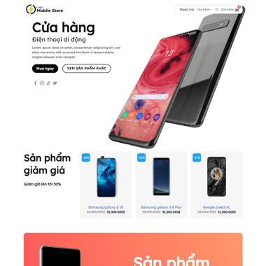 Theme wordpress flatsome bán điện thoại 04