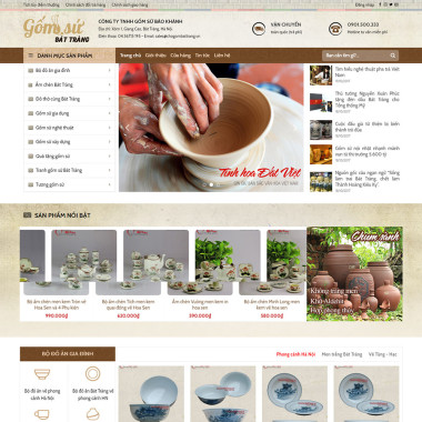 Theme wordpress flatsome đồ gốm