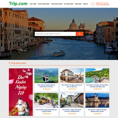 Theme wordpress flatsome bán tour du lịch 010