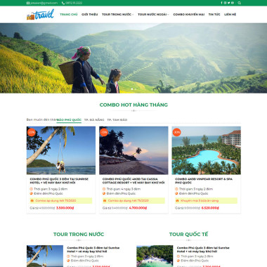 Theme wordpress flatsome du lịch 11