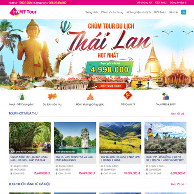 Theme wordpress flatsome du lịch 09