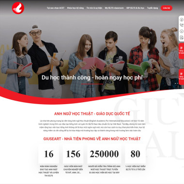 Theme wordpress flatsome trung tâm anh văn 06