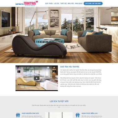 Theme wordpress flatsome landing page ghế tình yêu