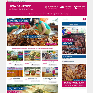 Theme wordpress flatsome bán đặc sản