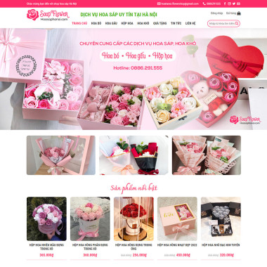 Theme wordpress flatsome bán hoa tươi 02