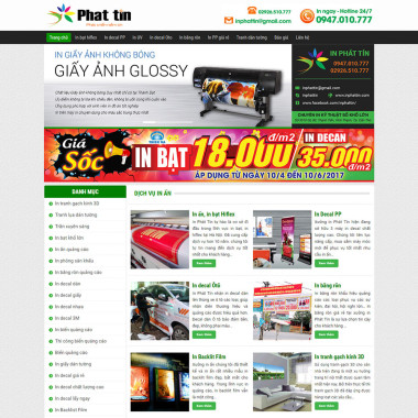 Theme wordpress flatsome in ấn