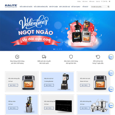 Theme wordpress flatsome bán nồi chiên không dầu