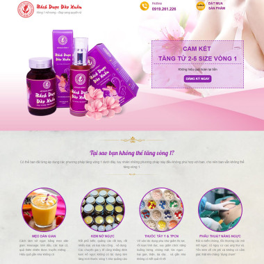 Theme wordpress flatsome landing page kem nở ngực