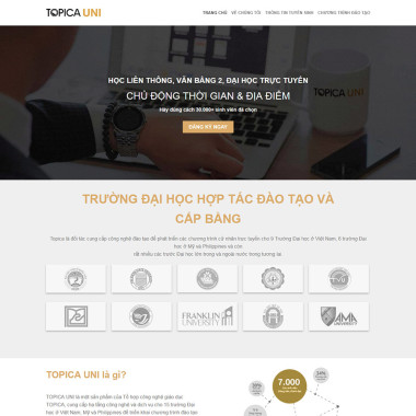 Theme wordpress flatsome khóa học online