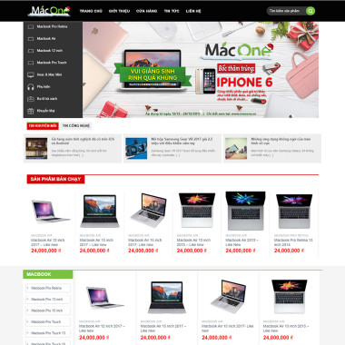 Theme wordpress flatsome bán laptop