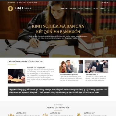 Theme wordpress flatsome công ty luật 01