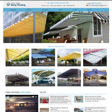 Theme wordpress flatsome giới thiệu mái hiên