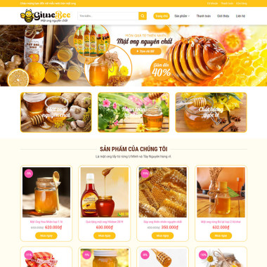 Theme wordpress flatsome bán mật ong