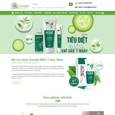 Theme wordpress flatsome mỹ phẩm 12