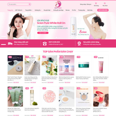 Theme wordpress flatsome mỹ phẩm 13