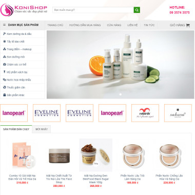 Theme wordpress flatsome bán mỹ phẩm