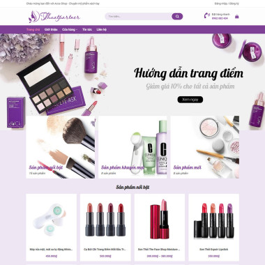 Theme wordpress flatsome mỹ phẩm 011