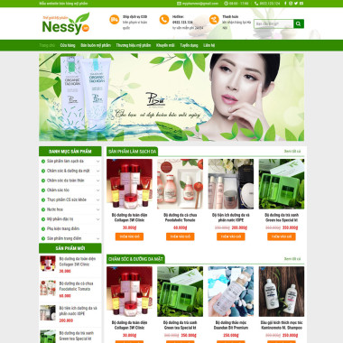 Theme wordpress flatsome mỹ phẩm 2