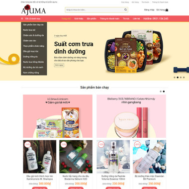 Theme wordpress flatsome mỹ phẩm 5