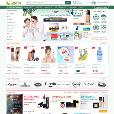 Theme wordpress flatsome mỹ phẩm 06