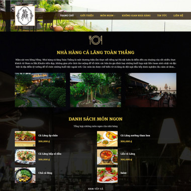 Theme wordpress flatsome nhà hàng 02